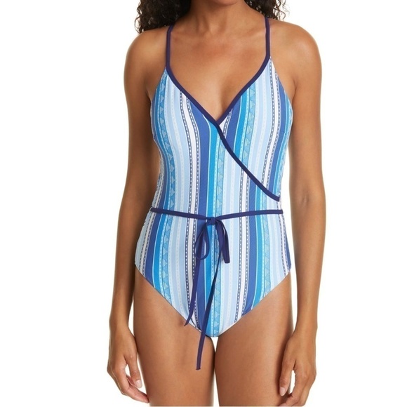 LEMLEM Eshal Ballet One-Piece Swimsuit - Blue (B472) - Picture 1 of 15